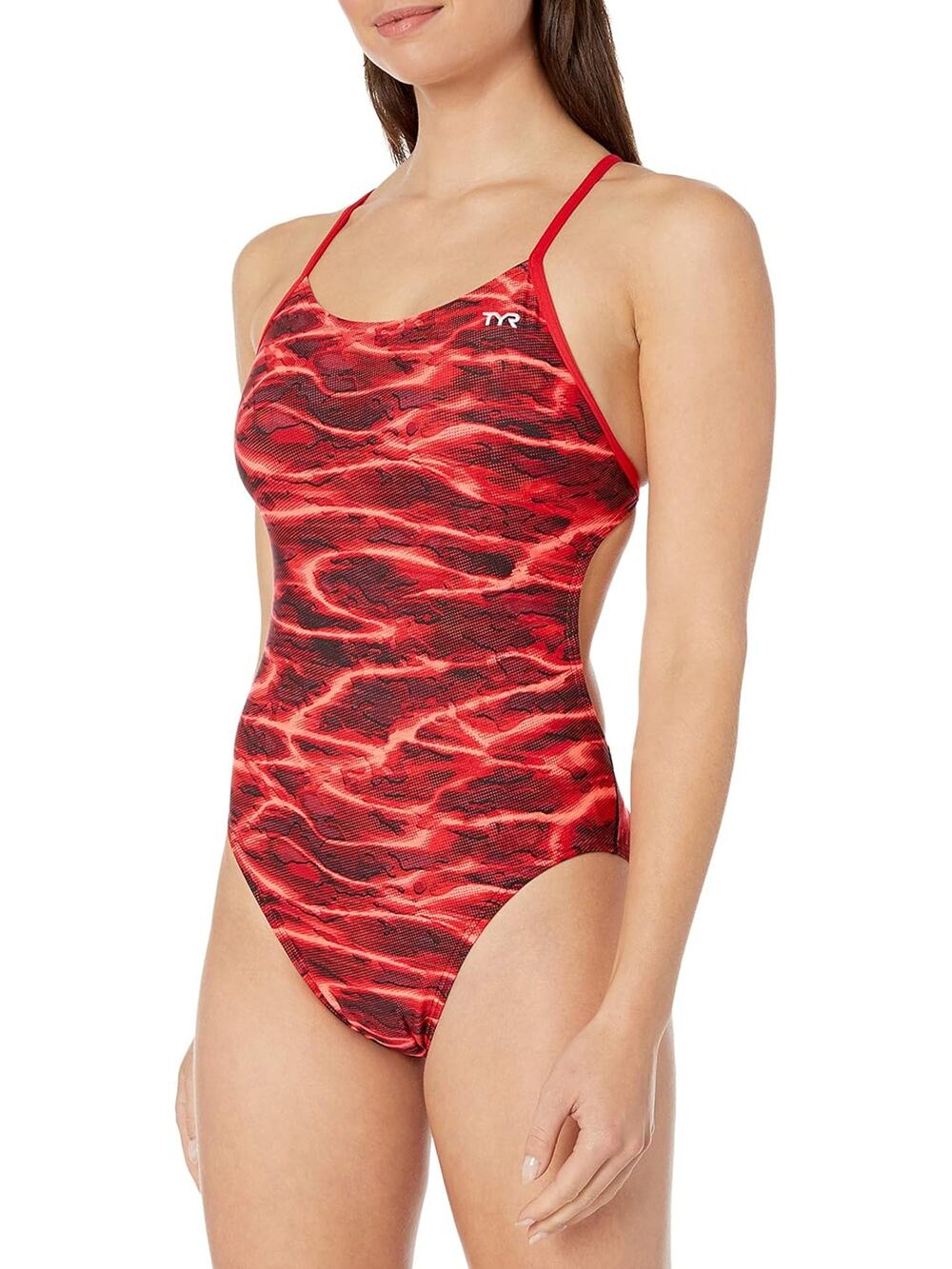 NWT TYR Women's Lambent Cutoutfit Swimsuit sz 34